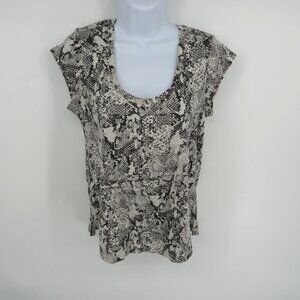 Sanctuary Women's XS Snake Print Cap Sleeve Top NWT